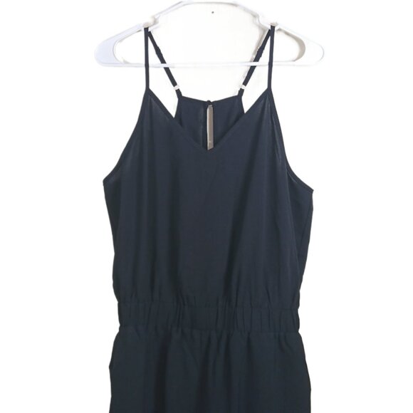 CUPSHE Jumpsuit Women’s L Black Elegant Ruched Hem Casual Travel Vacation New - Picture 5 of 6